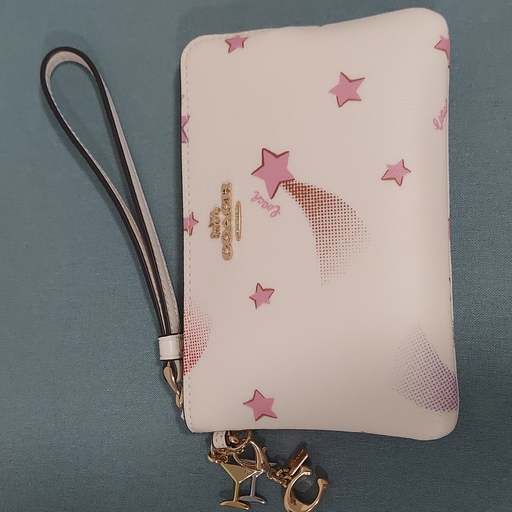 Coach zipper wristlet